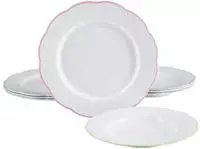 CreaTable Tafelservice "Florine Bunt, Service 8-tlg." Teller Set, Elegant,...