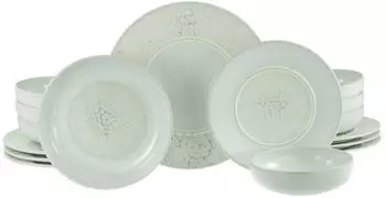 CreaTable 24556, Unico Toscania, Tellerset 16-tlg, Steinzeug