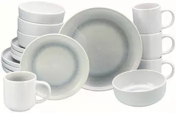 CreaTable 24887, Nordic Fjord Ice, Kombiservice 16-tlg, Steinzeug