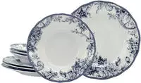 CreaTable Tafelservice "Adelaide, Service 8-tlg." Teller Set, Nostalgischer Vintage