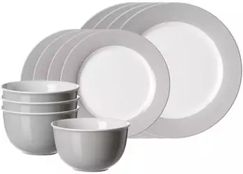 Ritzenhoff & Breker DOPPIO Basic-Set 12-teilig - Grau