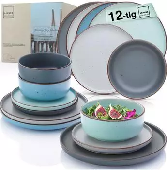 S&auml;nger Bombay Sky Shades Geschirrset Steingut 12-teilig (226870)
