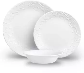 Corelle Bella Faenza Geschirrset 12-teilig, für 4, 80% Recyclingglas (1146912)