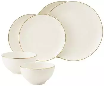 Seltmann Weiden Savona Basic-Set 6-teilig Goldlinie