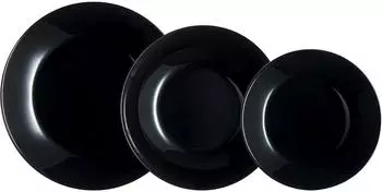 Luminarc Zelie Black Geschirrset Glas 18-teilig, 6 Personen (5678130)