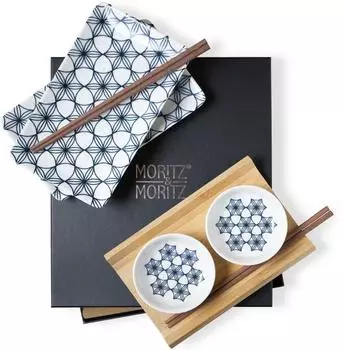 Moritz & Moritz Sushi Set Geschirr f&uuml;r 2 Personen, 10-teilig (3973)