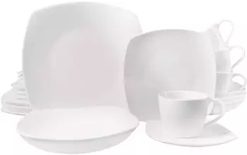 Echtwerk Kombiservice "Classic" 20-teilig, Porzellan, wei&szlig; (EW-DW-4002)