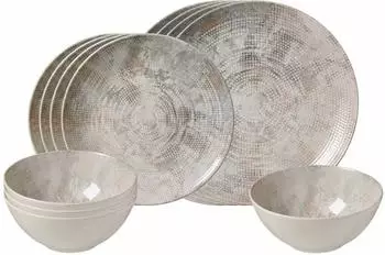 Ritzenhoff & Breker Cecina Basic-Set 12-teilig gemustert - Perle
