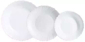 Luminarc Feston Geschirrset Opalglas 18-teilig für 6 Personen (5427508)