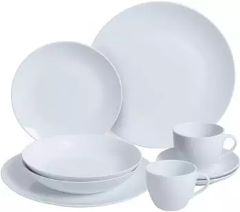 Van Well Ronda Kombiservice Porzellan wei&szlig; 30-teilig (32930729-0)