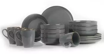 Hermia Concept Nemesis Tafelservice 16-teilig, Grau, Porzellan (710KTP3407)