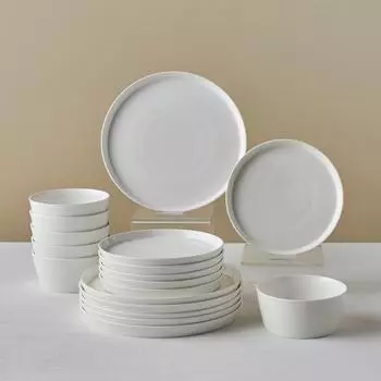 Karaca Salvare New Generation Geschirrset, Bone China, 18-teilig, 6 Personen (800.01.01.0771)