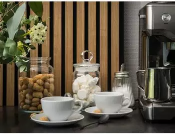 CreaTable Bistrot Kaffeetassen-Set 8-tlg. f&uuml;r 4 Personen, wei&szlig; (24988)