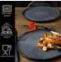 Moritz & Moritz VIDA Dinnerteller-Set 6-teilig, Porzellan, anthrazit (2395)