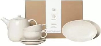 Broste Copenhagen Nordic Vanilla Tee-Set für Zwei, cremeweiß, 5-tlg.