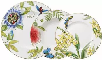 Villeroy & Boch Amazonia Anmut Tafelservice 18-teilig, Porzellan, mehrfarbig (17750314-0)
