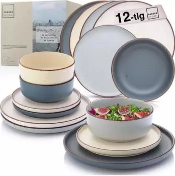 S&auml;nger Bombay Moonlight Geschirrset Steingut 12-teilig, 4 Personen (226990)