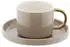 Mulex Mokkatassen-Set 12-tlg. Porzellan taupe/gold 90ml (MX-105RG)