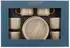 Mulex Mokkatassen-Set 12-tlg. Porzellan taupe/gold 90ml (MX-105RG)