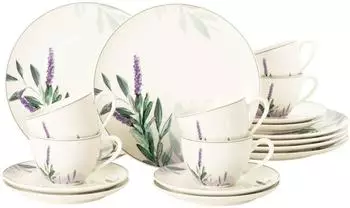 Seltmann Weiden Savona Fine Diamond Provence Kaffeeservice 18-teilig