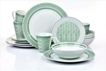 Retsch-Arzberg Waterside Tafelservice Vintage Design, 16-teilig, 4 Personen