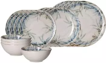 Ritzenhoff & Breker Todi Starter-Set 16-teilig, blau, Steinzeug