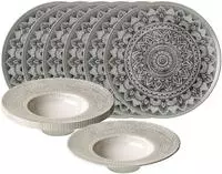 Ritzenhoff & Breker Rimini Gourmet-Set 12-teilig Mandala Stone
