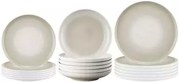Seltmann Weiden Sento Home Teller-Set 18-teilig - Aura cream