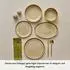 Karaca Earthy Light Reactive Geschirrset, Steinzeug, 52-teilig, 12 Personen (1000155347001)