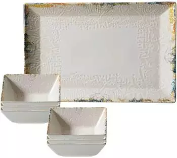 Ritzenhoff & Breker Alfonso Servier-Set 7-teilig, beige, Steinzeug