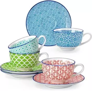 Vancasso Macaron Kaffeeservice, Porzellan, bunt, 8-teilig