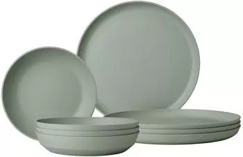 Mepal Silueta Tafel-Set 8-teilig, Kunststoff, Nordic Sage