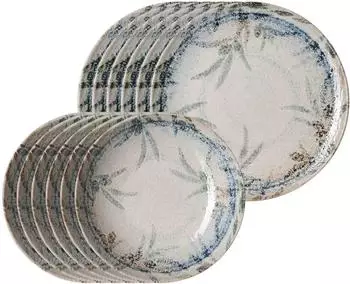Ritzenhoff & Breker Todi Tafelservice 12-teilig, blau, Steinzeug