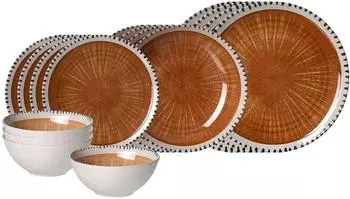 Ritzenhoff & Breker Natura Einsteiger-Set Steinzeug braun, 16-teilig