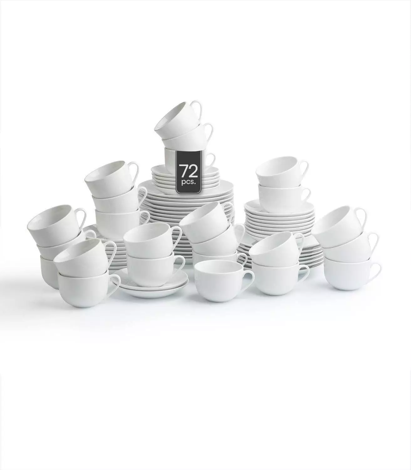 Home4You Kaffeeservice 36-tlg. 12 Personen Weiß Porzellan Kaffeeservice ab 62,00€