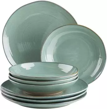 Mäser Nottingham Tafelservice 8-teilig, 4 Personen, Keramik, grün (57728538-0)