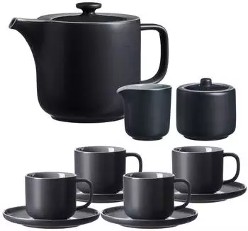 Ritzenhoff & Breker Jasper Teeservice 11-tlg., schwarz, Keramik