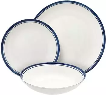 Tognana Filo Blu Geschirrset 18-teilig, Porzellan, blau (MC070186255A)