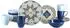 CreaTable à table Kombiservice 16-tlg. 4 Personen Blau