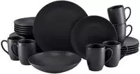 CreaTable Kombiservice "Soft Touch, Geschirr-Set, 24-tlg." Matte Spezialglasur,