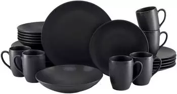 CreaTable Soft Touch Kombiservice 24-tlg. Schwarz