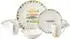 CreaTable Sardinhas Pastell Kombiservice 8-tlg., 2 Personen, Steinzeug (25401)
