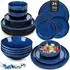 Vancasso Starry Kombiservice 24-teilig, Steingut, blau (6 Personen)