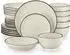 LuxusKollektion Bonbon Tafelservice 24-tlg. Steingut, beige, 6 Personen