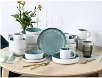OTTO home Kombiservice "Geschirr-Set, Service NOVALEE aus Steinzeug, 30 Teile...