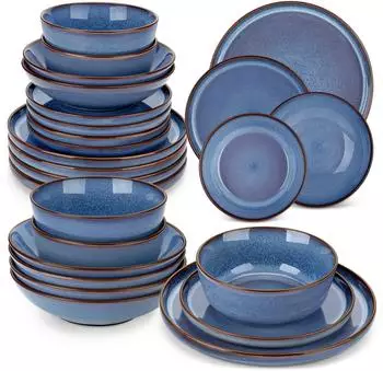 Vancasso Tafelservice für 4/ Tafelservice 24-tlg. 6 Personen Blau