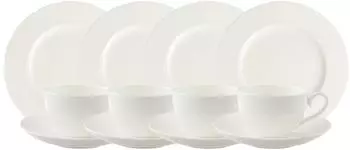 Villeroy & Boch Royal Kaffeeservice 12-tlg. Weiß
