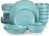 LuxusKollektion Tafelservice Bonbon 24-tlg. für 6 Personen, Steingut, blau