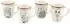 CreaTable Freunde des Waldes Espressotassen-Set, 4-tlg., Steinzeug, bunt (25044)