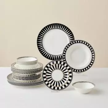 Karaca Elegance Bone Helsinki Tafelservice 24-tlg. 6 Personen